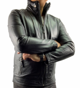 HAARLEM Men KOZA 13300 Leather Jacket Black
